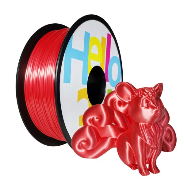 Hello3D is one of earth's best 3D Printing filament! 3D Printer filament of High Quality in PLA, PETG, ABS and more at a reasonable price! Silk Red filament