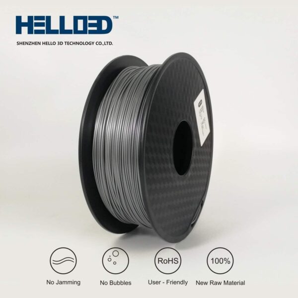 Hello3D is one of earth's best 3D Printing filament! 3D Printer filament of High Quality in PLA, PETG, ABS and more at a reasonable price! Metal-like Aluminimum filament