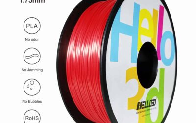 Soyeux – Rouge – HELLO3D PREMIUM PLA  Filament 1.75mm – 1KG