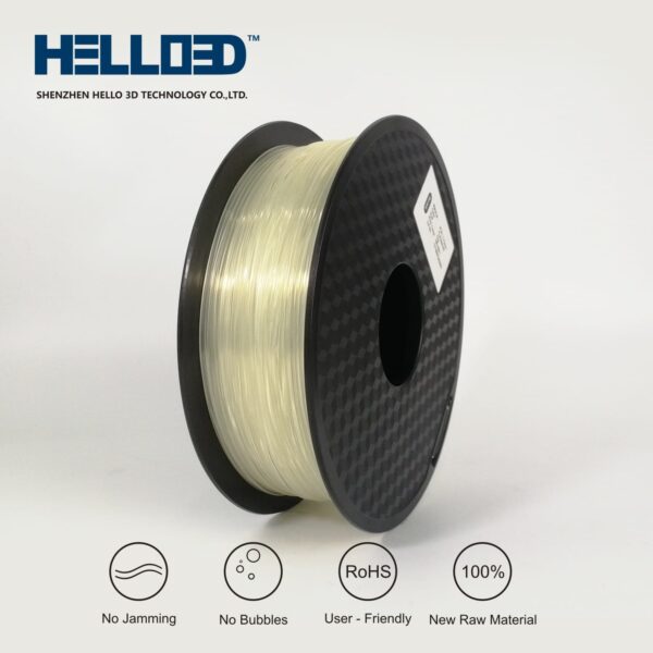 Hello3D is one of earth's best 3D Printing filament! 3D Printer filament of High Quality in PLA, PETG, ABS and more at a reasonable price! Transparent TPU filament