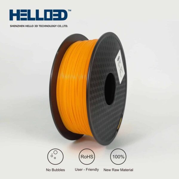 Hello3D is one of earth's best 3D Printing filament! 3D Printer filament of High Quality in PLA, PETG, ABS and more at a reasonable price! ABS Orange filament