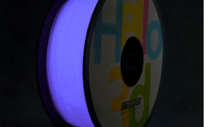 Glow in the dark – Bleu-Mauve – HELLO3D PREMIUM PLA  Filament 1.75mm – 1KG