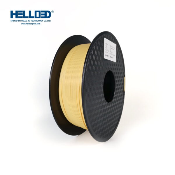 Filament 3D MAT - JAUNE FROMAGE | Hello3D is one of earth's best 3D Printing filament! 3D Printer filament of High Quality in PLA, PETG, ABS and more at a reasonable price! Cheese yellow Matte filament