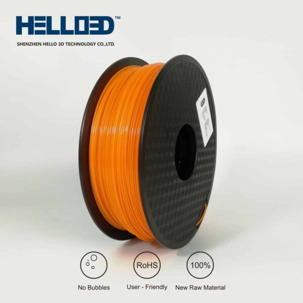 Filament 3D ORANGE PETG | Hello3D is one of earth's best 3D Printing filament! 3D Printer filament of High Quality in PLA, PETG, ABS and more at a reasonable price! Orange 3D Filament