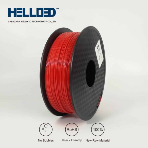 Hello3D is one of earth's best 3D Printing filament! 3D Printer filament of High Quality in PLA, PETG, ABS and more at a reasonable price! Red 3D Filament