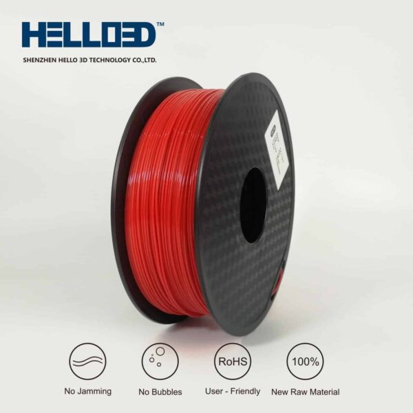 Hello3D is one of earth's best 3D Printing filament! 3D Printer filament of High Quality in PLA, PETG, ABS and more at a reasonable price! Red 3D Filament