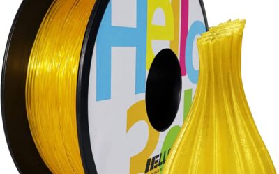 Jaune Transparent – HELLO3D PREMIUM TPU Filament 1.75mm – 0.8KG