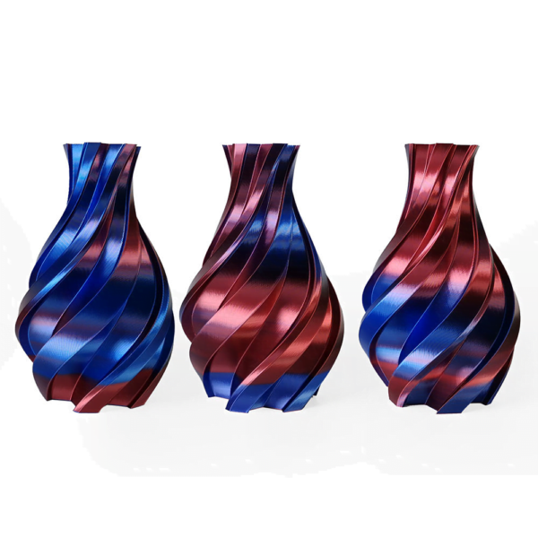 Filament 3D SOYEUX - BLEU & ROUGE | Hello3D is one of earth's best 3D Printing filament! 3D Printer filament of High Quality in PLA, PETG, ABS and more at a reasonable price! Polychromatic Blue and red