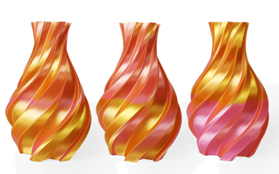 Soyeux – Or & Rose (Bi-couleur) – HELLO3D PREMIUM PLA Filament 1.75mm – 1KG