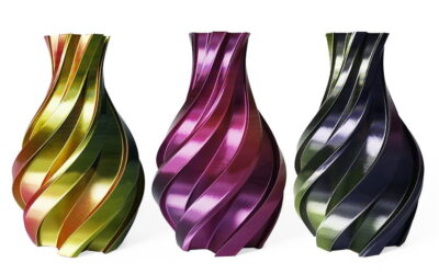 Soyeux – Or & Fuchsia & Noir (Tri-couleur) – HELLO3D PREMIUM PLA Filament 1.75mm – 1KG