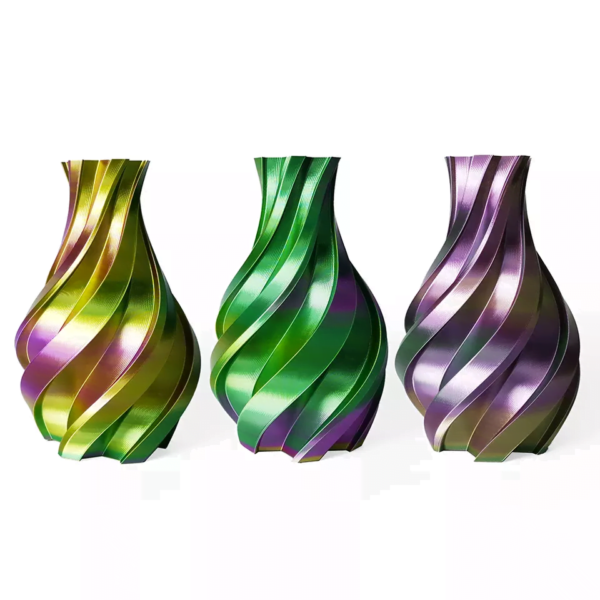 Filament 3D SOYEUX - OR & VERT & MAUVE | Hello3D is one of earth's best 3D Printing filament! 3D Printer filament of High Quality in PLA, PETG, ABS and more at a reasonable price! Gold Green Purple