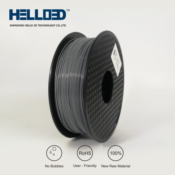 Hello3D is one of earth's best 3D Printing filament! 3D Printer filament of High Quality in PLA, PETG, ABS and more at a reasonable price! Grey 3D Filament