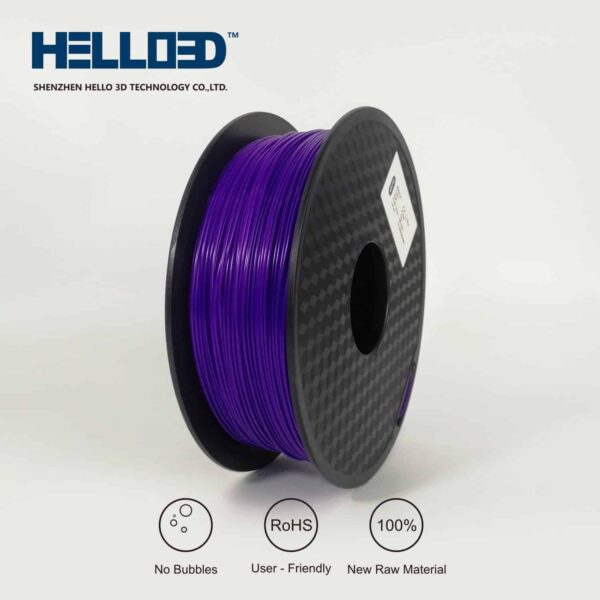 Hello3D is one of earth's best 3D Printing filament! 3D Printer filament of High Quality in PLA, PETG, ABS and more at a reasonable price! Purple filament