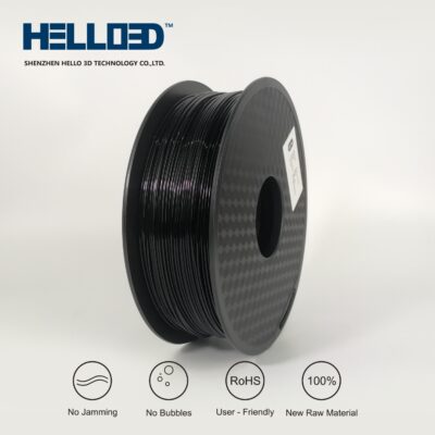 Noir – HELLO3D PREMIUM PLA  Filament 1.75mm – 1KG