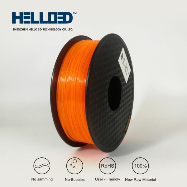 Hello3D is one of earth's best 3D Printing filament! 3D Printer filament of High Quality in PLA, PETG, ABS and more at a reasonable price! Fluorescent Orange 3D Filament