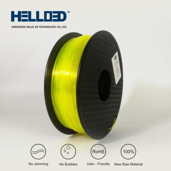 Hello3D is one of earth's best 3D Printing filament! 3D Printer filament of High Quality in PLA, PETG, ABS and more at a reasonable price! Fluorescent Yellow 3D Filament