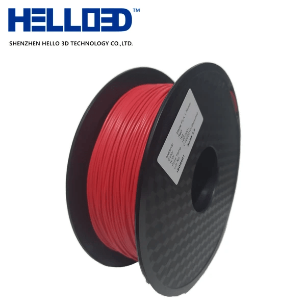 Hello3D is one of earth's best 3D Printing filament! 3D Printer filament of High Quality in PLA, PETG, ABS and more at a reasonable price! Matte Red filament