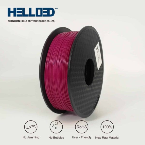 Hello3D is one of earth's best 3D Printing filament! 3D Printer filament of High Quality in PLA, PETG, ABS and more at a reasonable price! Maroon 3D Filament