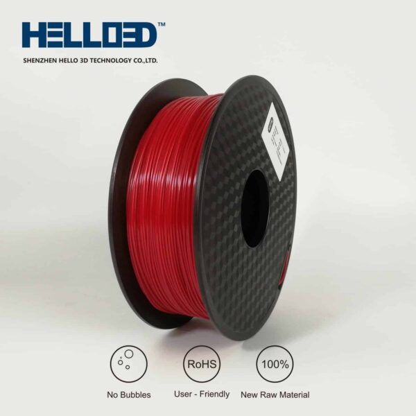 Filament 3D ROUGE PETG | Hello3D is one of earth's best 3D Printing filament! 3D Printer filament of High Quality in PLA, PETG, ABS and more at a reasonable price! Red 3D Filament