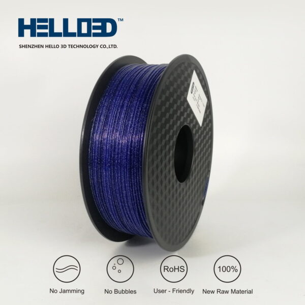 Hello3D is one of earth's best 3D Printing filament! 3D Printer filament of High Quality in PLA, PETG, ABS and more at a reasonable price! Shinning blue filament