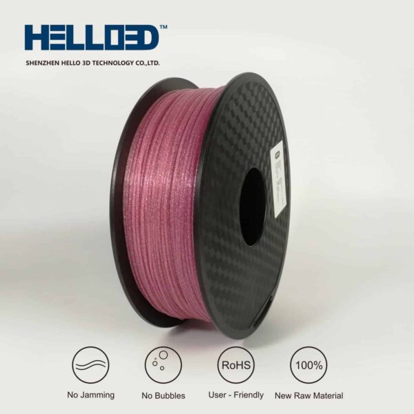 Hello3D is one of earth's best 3D Printing filament! 3D Printer filament of High Quality in PLA, PETG, ABS and more at a reasonable price! Shinning Pink filament