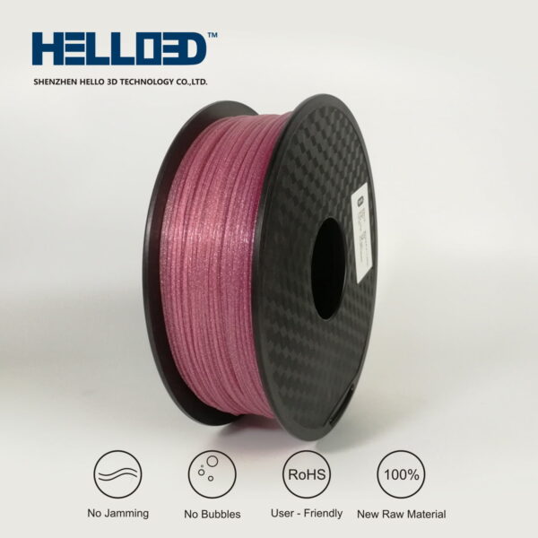 Hello3D is one of earth's best 3D Printing filament! 3D Printer filament of High Quality in PLA, PETG, ABS and more at a reasonable price! Shinning Pink filament