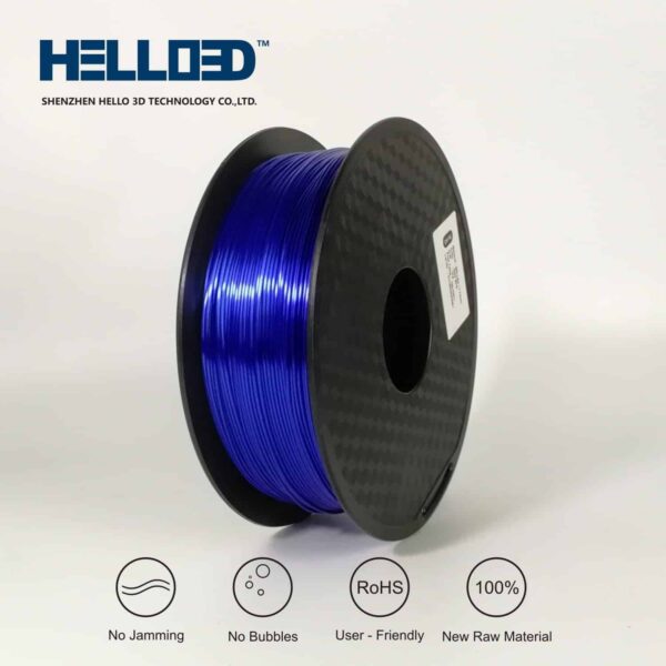 Filament 3D SOYEUX - BLEU FONCÉ | Hello3D is one of earth's best 3D Printing filament! 3D Printer filament of High Quality in PLA, PETG, ABS and more at a reasonable price! Silk Dark blue 3D Filament