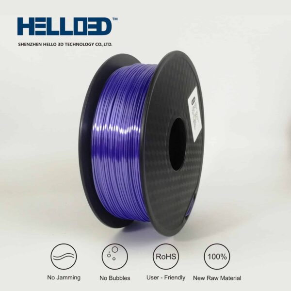 Hello3D is one of earth's best 3D Printing filament! 3D Printer filament of High Quality in PLA, PETG, ABS and more at a reasonable price! Silk Fog Blue filament