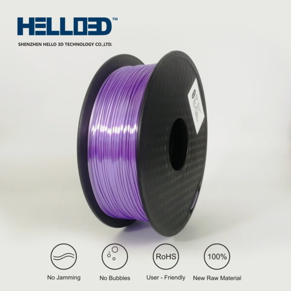 Hello3D is one of earth's best 3D Printing filament! 3D Printer filament of High Quality in PLA, PETG, ABS and more at a reasonable price! Silk Lavender filament