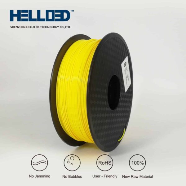 Hello3D is one of earth's best 3D Printing filament! 3D Printer filament of High Quality in PLA, PETG, ABS and more at a reasonable price! Yellow 3D Filament