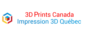 Logo 3D Prints Canada - Impression 3D Québec. Leading supplier of 3D Printing filament in Canada! Fournisseur d'excellence pour le filament d'impression 3D au Canada!