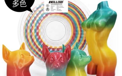 Arc-en-ciel – HELLO3D PREMIUM TPU Filament 1.75mm – 0.8KG